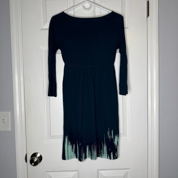 The North Face Women's Keani Dress Long Sleeve Navy Teal XS Extra small cotton - Picture 6 of 7